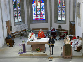 Palmsontag in St. Crescentius - Beginn der Heiligen Woche (Foto: Karl-Franz Thiede)